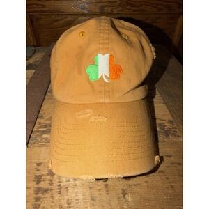 Irish Shamrock Vintage Baseball Cap Embroidered Adjustable Distressed Dad Hat
